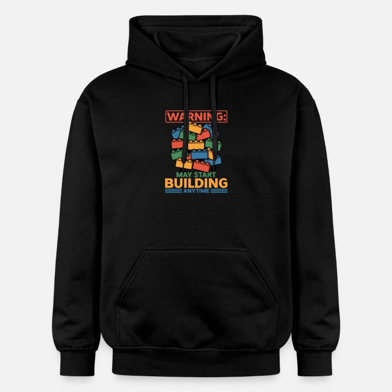 Blocs de construction Enfants Brick Builder - Sweat à capuche Softstyle® Gildan Unisexe - noir