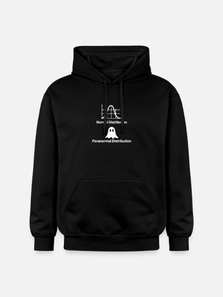 Math Teacher Normal vs Paranormal Distribution - Gildan Unisex Softstyle® Midweight Hoodie - black