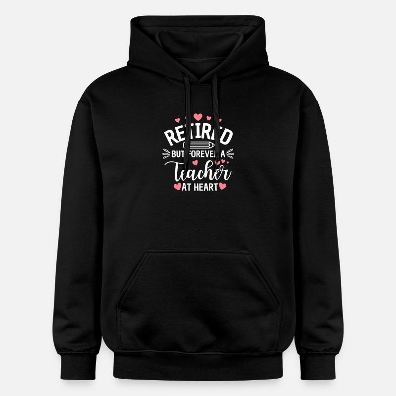 Enseignant retraité dans l’âme Retraité - Sweat à capuche Softstyle® Gildan Unisexe - noir