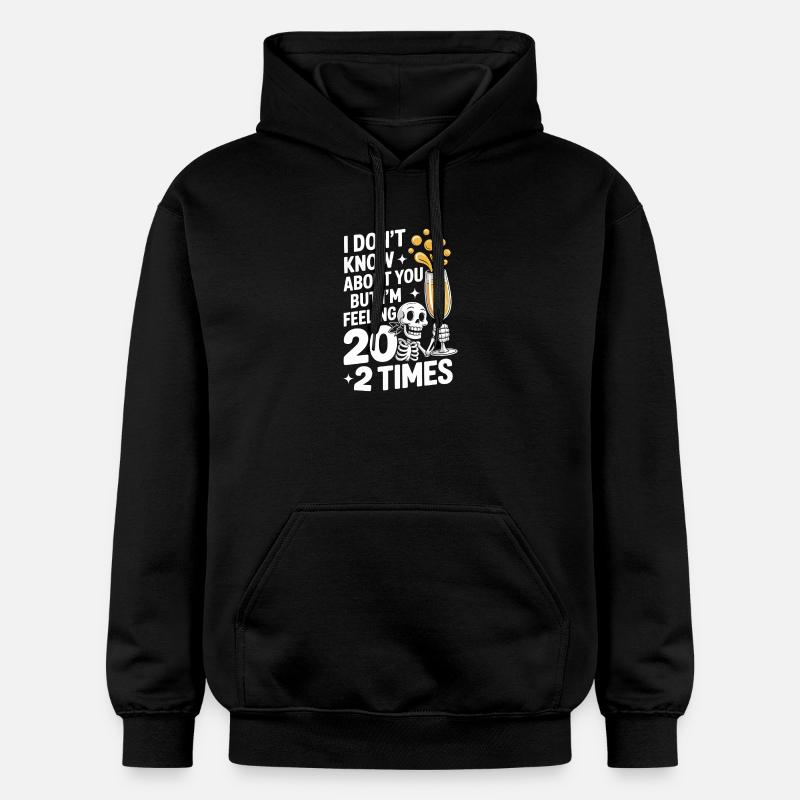 Skeleton Cheers 40e anniversaire - Sweat à capuche Softstyle® Gildan Unisexe - noir