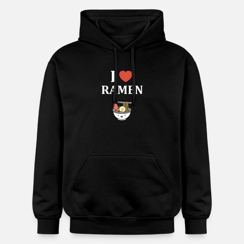J aime le ramen - Sweat à capuche Softstyle® Gildan Unisexe - noir