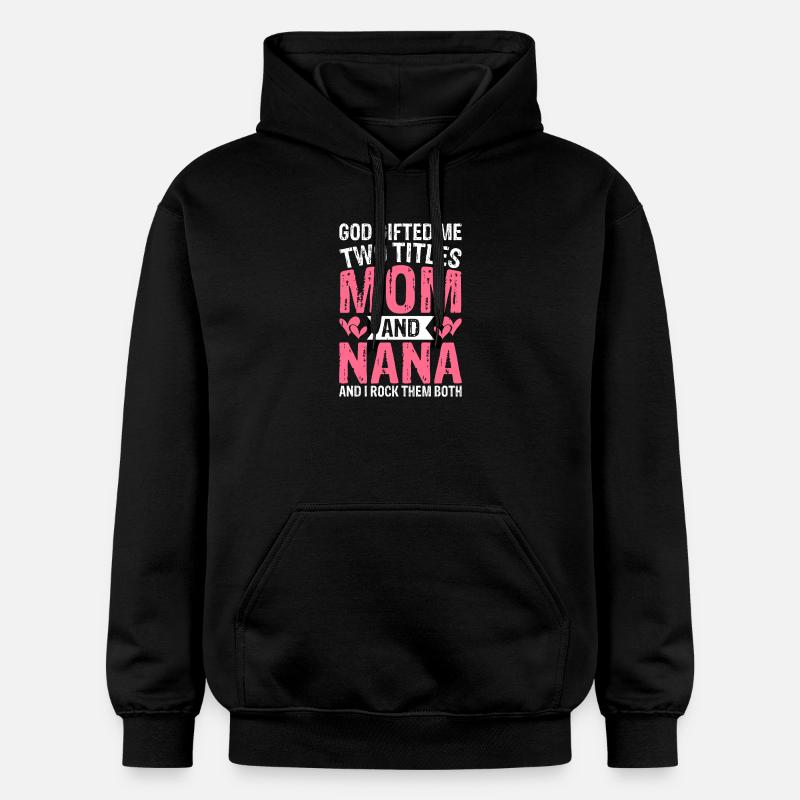 Mamie Maman Cadeau Noël Grand-mère - Sweat à capuche Softstyle® Gildan Unisexe - noir