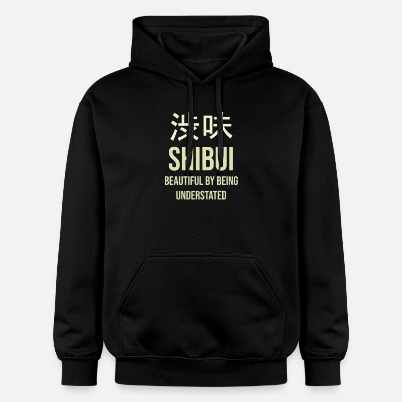 Shibui Minimalisme Épuré - Sweat à capuche Softstyle® Gildan Unisexe - noir