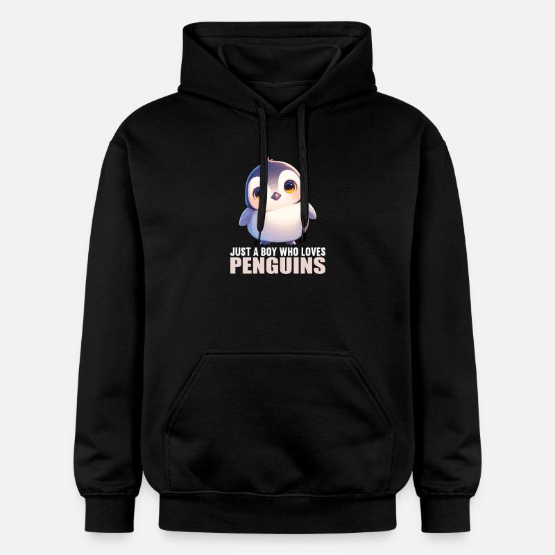Pingouins Pingouin - Sweat à capuche Softstyle® Gildan Unisexe - noir