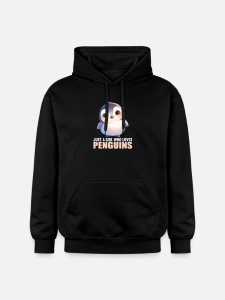 Pingouins Pingouin - Sweat à capuche Softstyle® Gildan Unisexe - noir