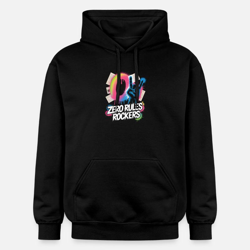 Zero Rules Rockers Musique Punk Rock - Sweat à capuche Softstyle® Gildan Unisexe - noir