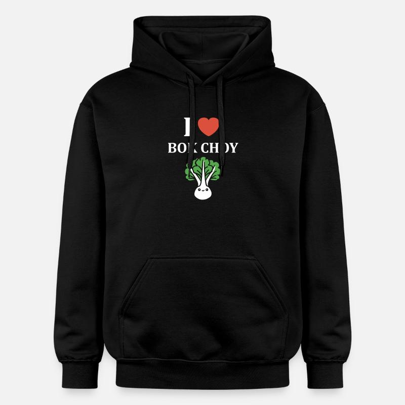 J'aime Bok Choy Tee Vert - Sweat à capuche Softstyle® Gildan Unisexe - noir