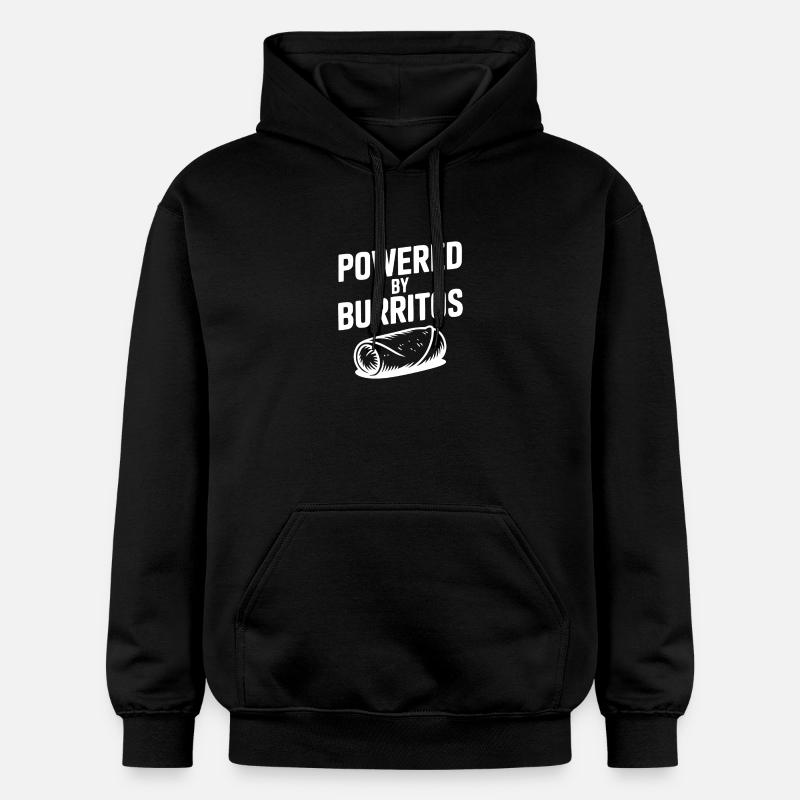 Propulsé par Burritos - Sweat à capuche Softstyle® Gildan Unisexe - noir