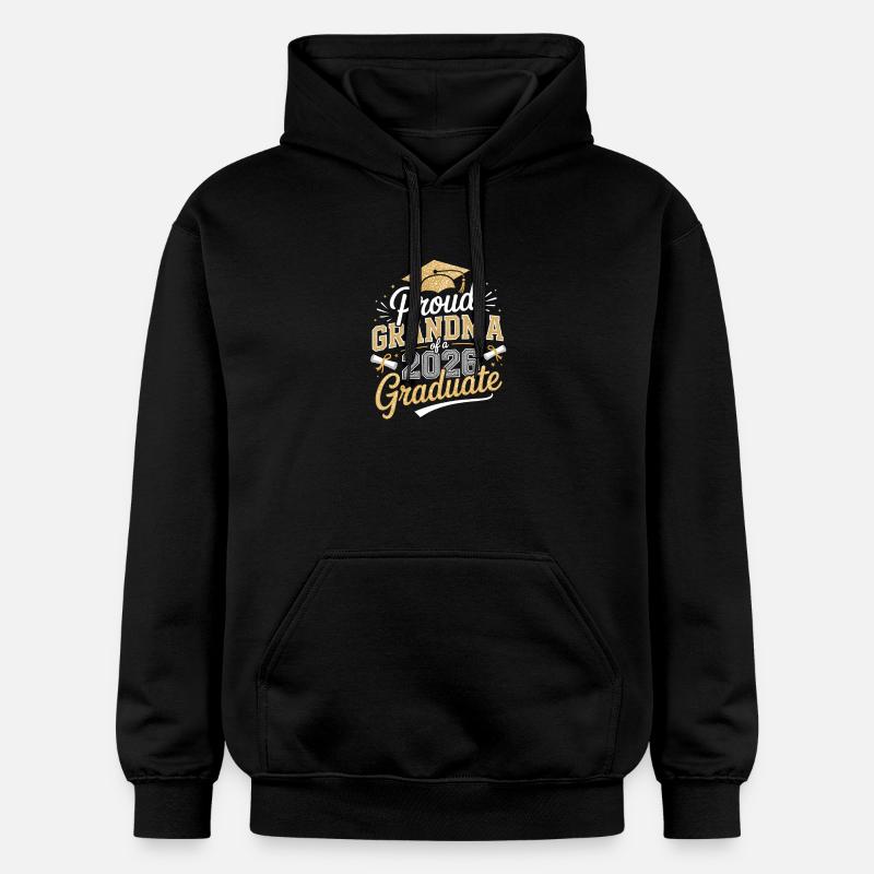 Fière grand-mère diplômée 2026 - Sweat à capuche Softstyle® Gildan Unisexe - noir
