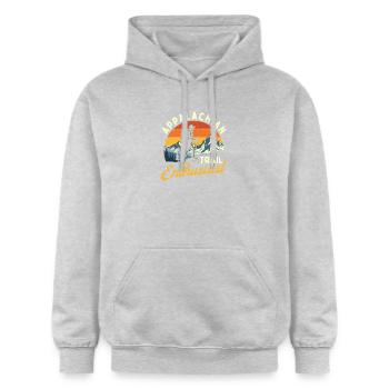 Appalachian Trail Enthusiast Outdoor Wandern Zitat - Gildan Unisex Softstyle® Midweight Hoodie - Hellgrau meliert - Vorne - Liana (172cm) & Jaron (178cm)