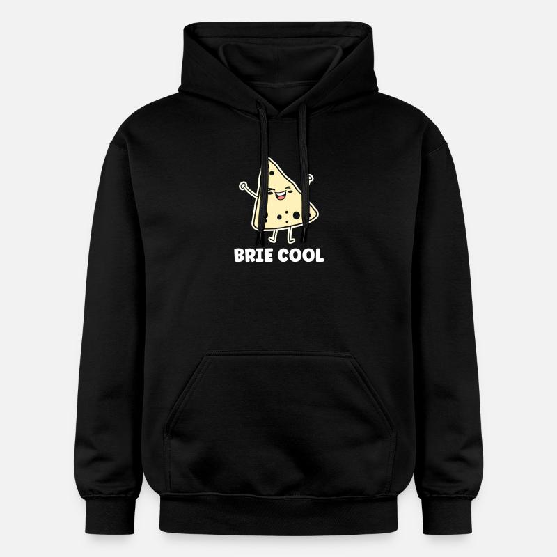 Humour fromage brie - Sweat à capuche Softstyle® Gildan Unisexe - noir