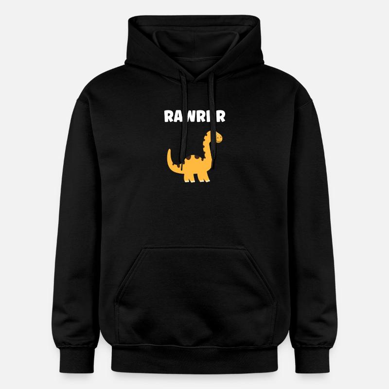Mignon Petit dinosaure - Sweat à capuche Softstyle® Gildan Unisexe - noir