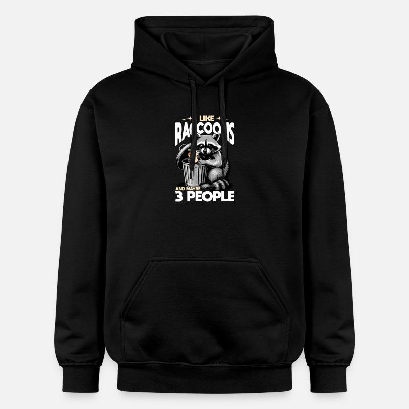 Drôle de raton laveur - Sweat à capuche Softstyle® Gildan Unisexe - noir