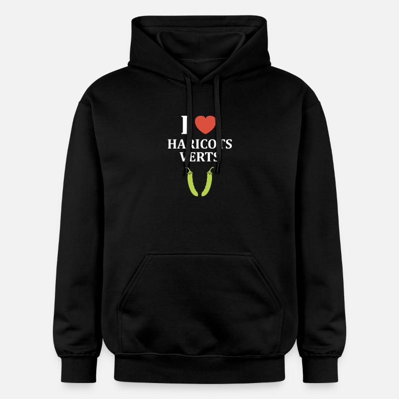 haricot vert - Sweat à capuche Softstyle® Gildan Unisexe - noir