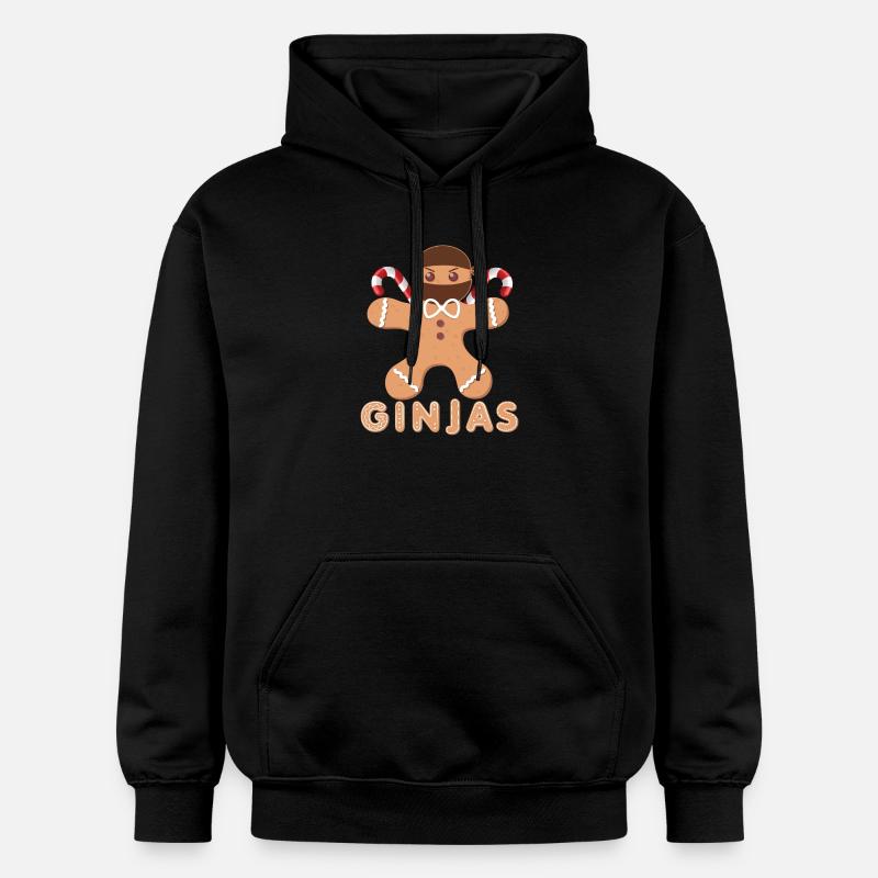 Pain d’épices masqué avec glaçage - Sweat à capuche Softstyle® Gildan Unisexe - noir