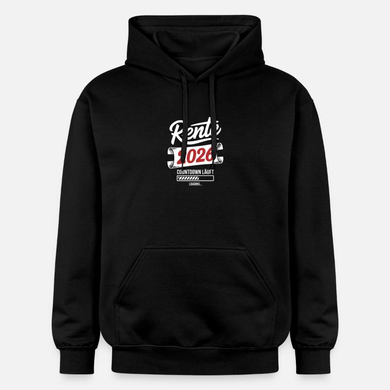 Rente 2026 Countdown - Gildan Unisex Softstyle® Midweight Hoodie - Schwarz