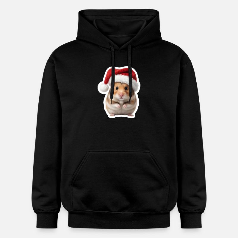 Doux Hamster - Doux Noël - Sweat à capuche Softstyle® Gildan Unisexe - noir