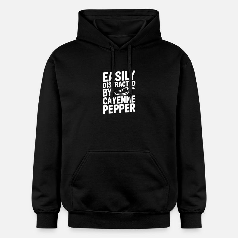Facilement distraite par Pepper - Sweat à capuche Softstyle® Gildan Unisexe - noir