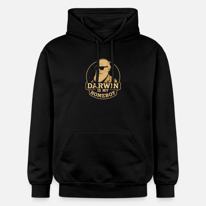 Charles Darwin Don Natural - Sweat à capuche Softstyle® Gildan Unisexe - noir