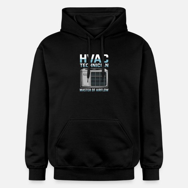 HVAC Techniker Kühltechnik Geschenk Männer Profis - Gildan Unisex Softstyle® Midweight Hoodie - Schwarz