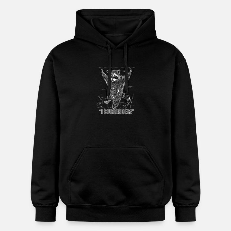 Mème du raton laveur - Sweat à capuche Softstyle® Gildan Unisexe - noir