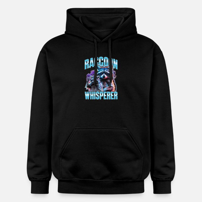 Drôle de raton laveur - Sweat à capuche Softstyle® Gildan Unisexe - noir