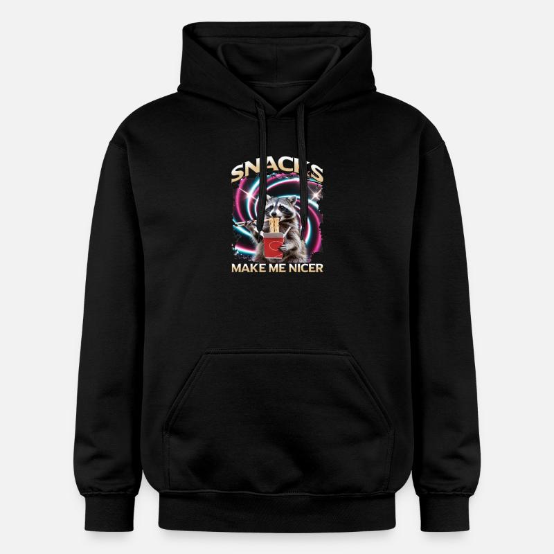 Drôle de raton laveur - Sweat à capuche Softstyle® Gildan Unisexe - noir