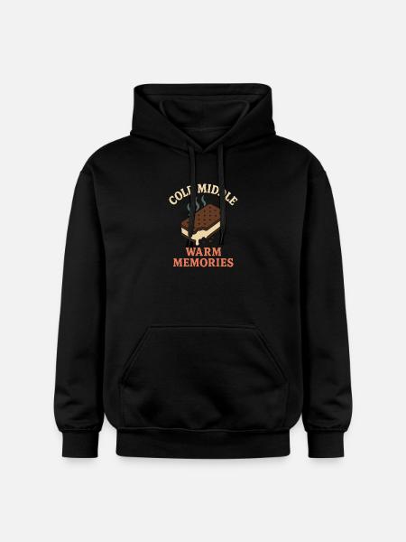 Eis-sandwich-liebhaber Sommerdessert - Gildan Unisex Softstyle® Midweight Hoodie - black