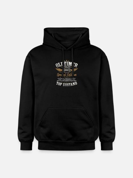 33rd Birthday Gift Classic Car January 1993 - Gildan Unisex Softstyle® Midweight Hoodie - black