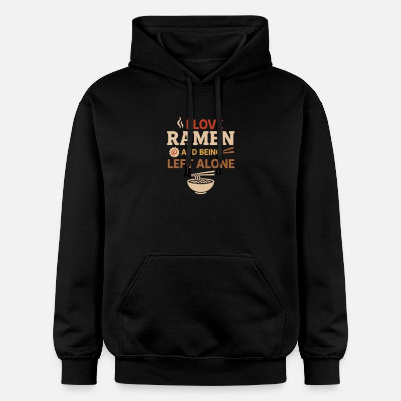Ramen Bar Real Ramen Bouillon Tonkotsu - Sweat à capuche Softstyle® Gildan Unisexe - noir