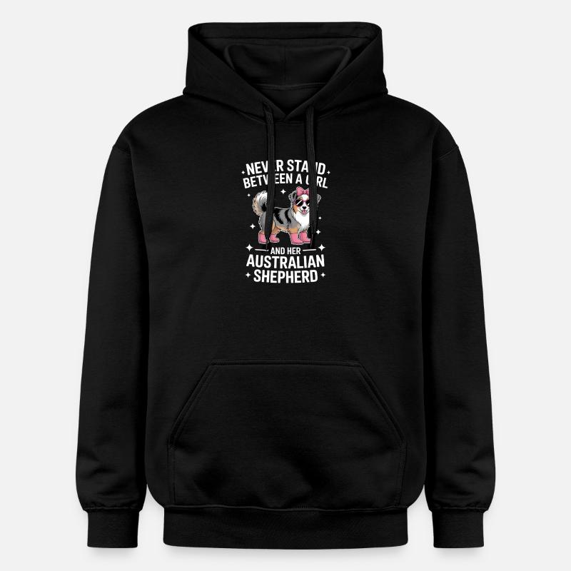 Australian Shepherd Saying Shepherd Gift - Gildan Unisex Softstyle® Midweight Hoodie - black