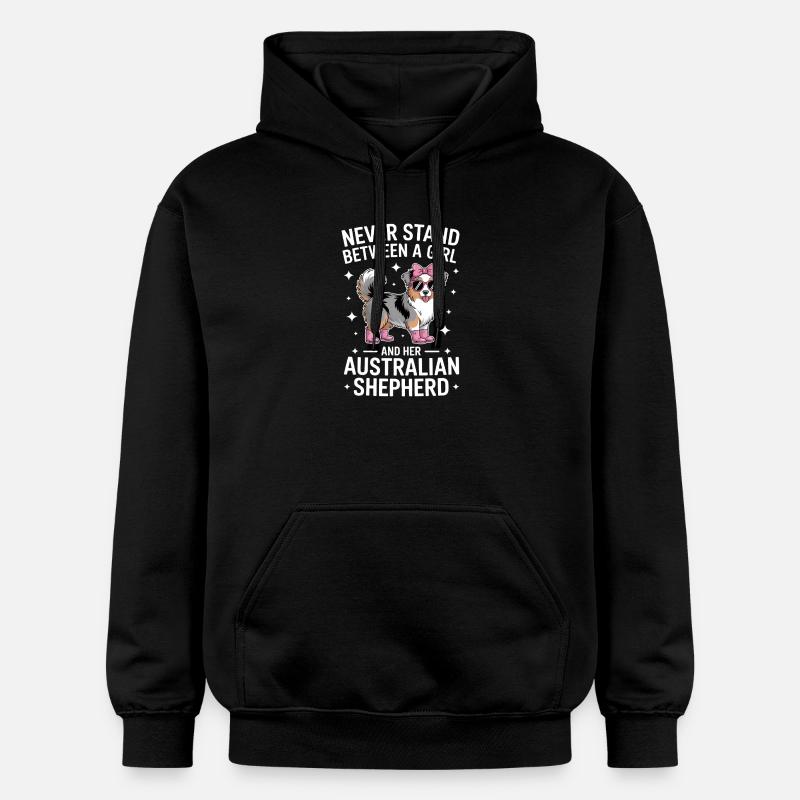 Australian Shepherd Saying Shepherd Gift - Gildan Unisex Softstyle® Midweight Hoodie - black
