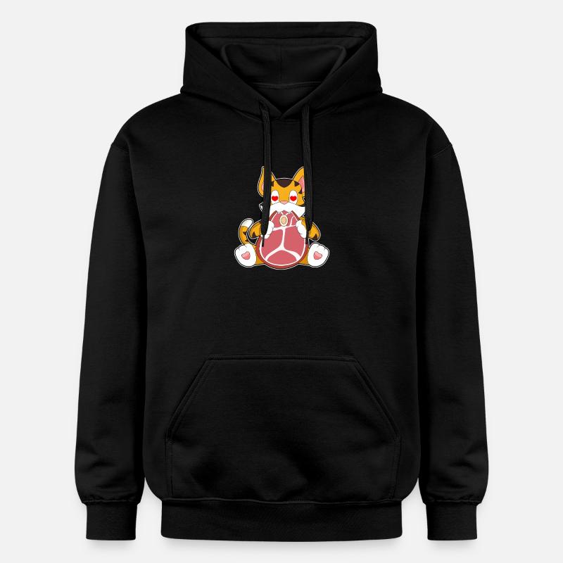 Tiger Fleisch - Gildan Unisex Softstyle® Midweight Hoodie - Schwarz