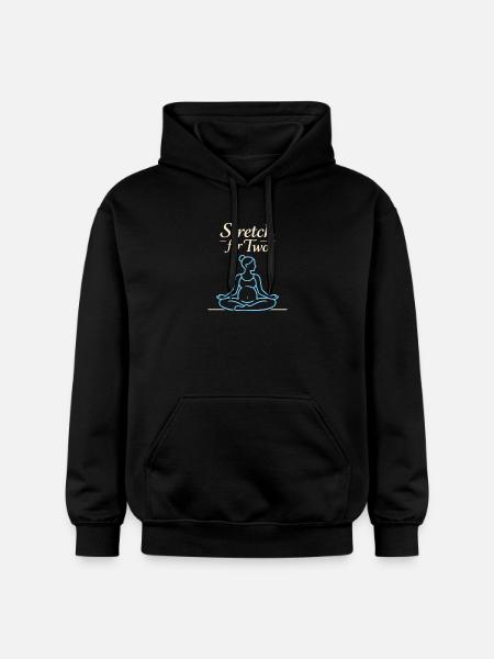 Vorgeburtliches Yoga Werdende Mutter - Gildan Unisex Softstyle® Midweight Hoodie - Schwarz