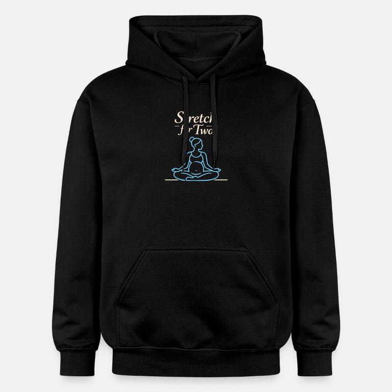 Mère enceinte de yoga prénatal - Sweat à capuche Softstyle® Gildan Unisexe - noir