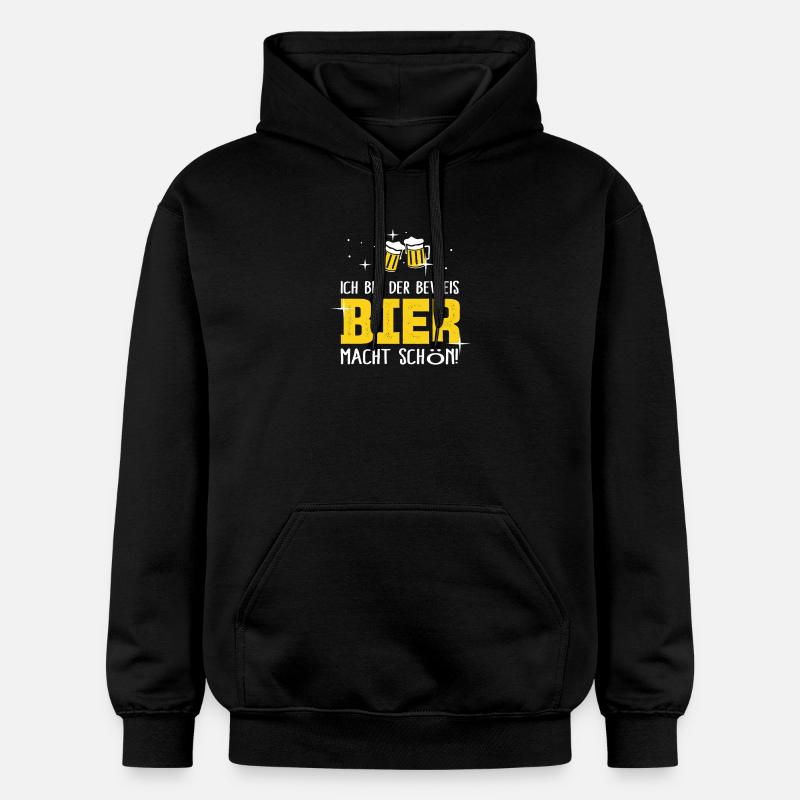 la bière vous rend belle - Sweat à capuche Softstyle® Gildan Unisexe - noir