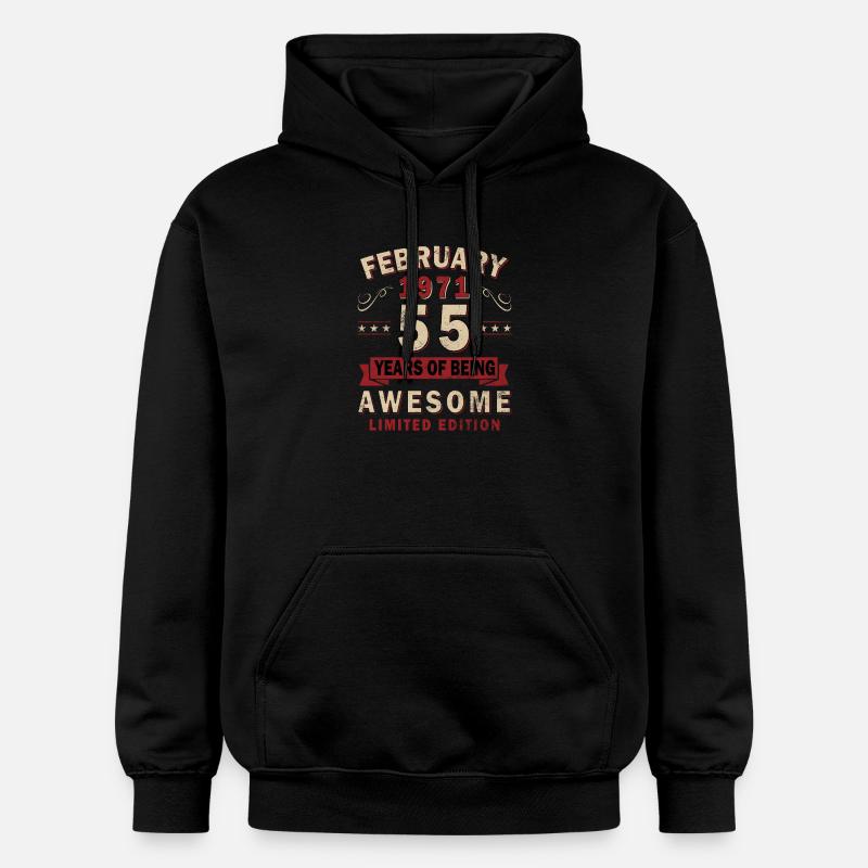 Février 1971 - Don février 1971 - Sweat à capuche Softstyle® Gildan Unisexe - noir