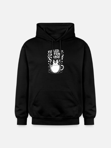 Coffee Sayings Caffeine Funny Coffee Gift - Gildan Unisex Softstyle® Midweight Hoodie - black