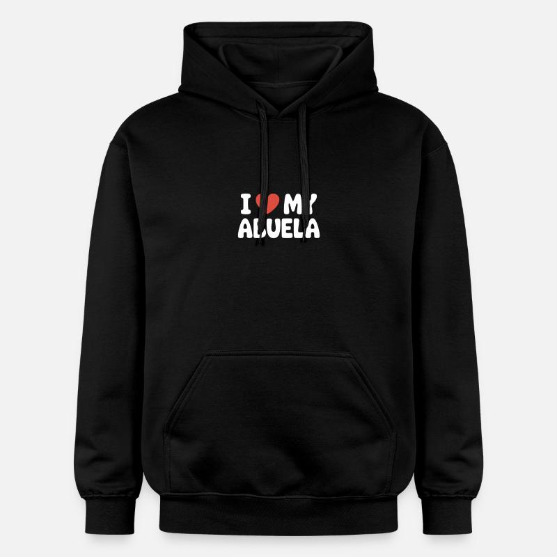 J’aime ma grand-mère - Sweat à capuche Softstyle® Gildan Unisexe - noir