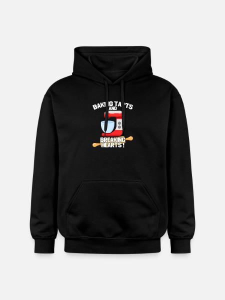 Baking Tarts And Breaking Hearts - Gildan Unisex Softstyle® Midweight Hoodie - black