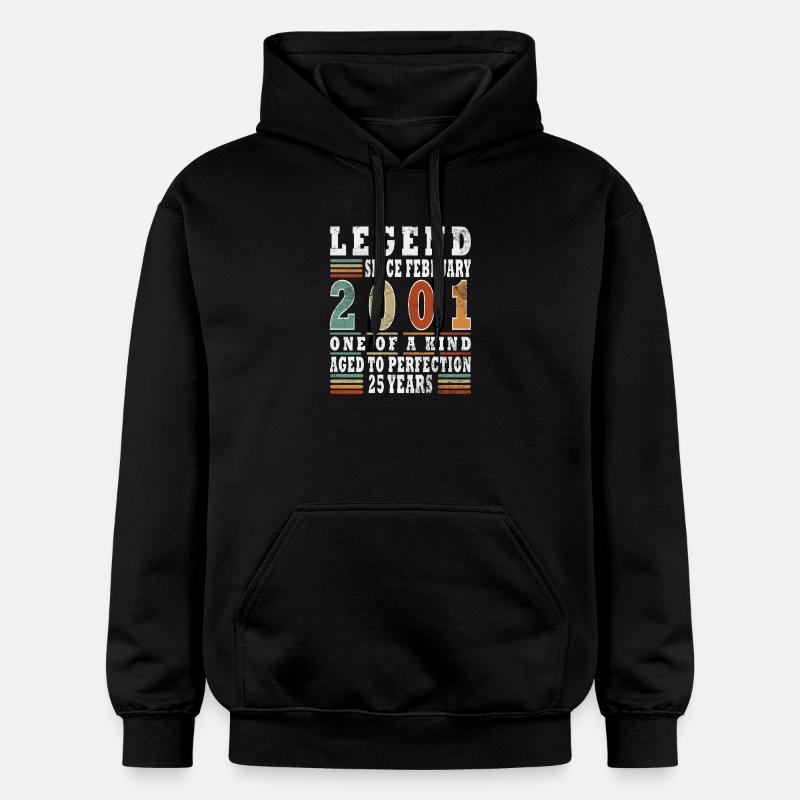 Février 2001 Jubilé 2001 Légendes Février - Sweat à capuche Softstyle® Gildan Unisexe - noir