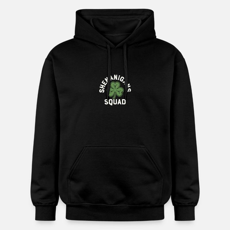 Escadron des Manigances Shamrock - Sweat à capuche Softstyle® Gildan Unisexe - noir
