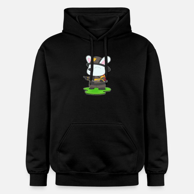 Pompiers Rabbit Extincteur Brigade - Sweat à capuche Softstyle® Gildan Unisexe - noir