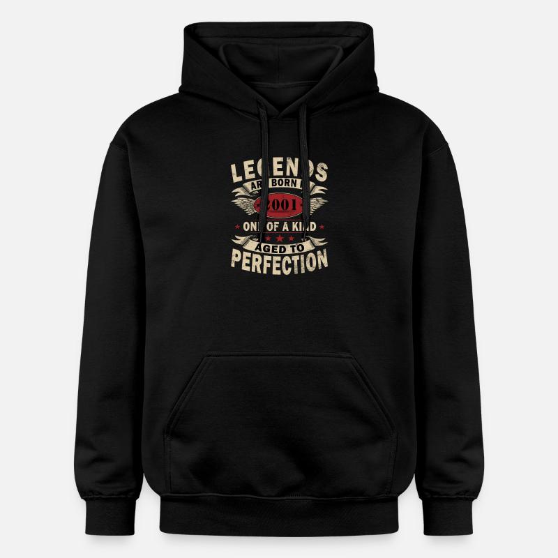 LÉGENDE 2001, MILLÉSIME 2001 - Sweat à capuche Softstyle® Gildan Unisexe - noir