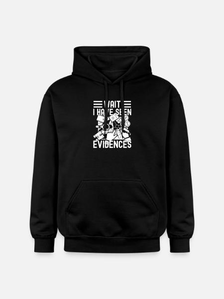 Forensisch analist heeft bewijs gezien misdaad - Gildan uniseks Softstyle® Midweight hoodie - zwart