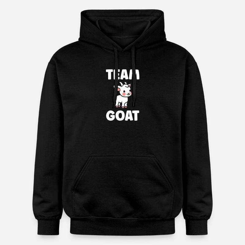 Équipe GOAT Mascotte Chèvre - Sweat à capuche Softstyle® Gildan Unisexe - noir