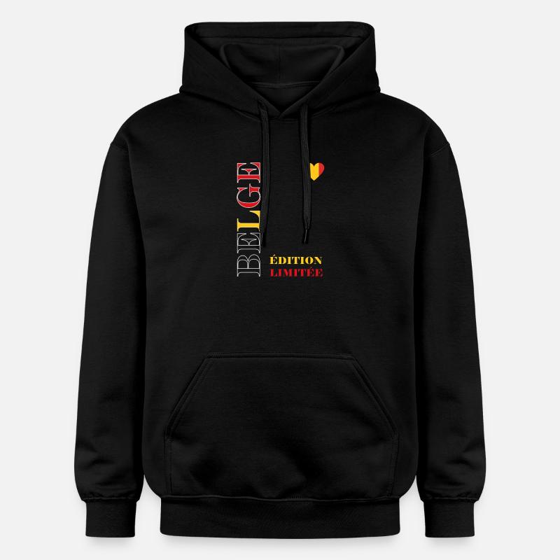 Belgique Édition Limitée Graphique - Sweat à capuche Softstyle® Gildan Unisexe - noir