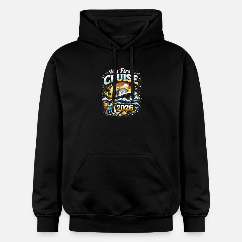 Ma première croisière 2026 - Sweat à capuche Softstyle® Gildan Unisexe - noir