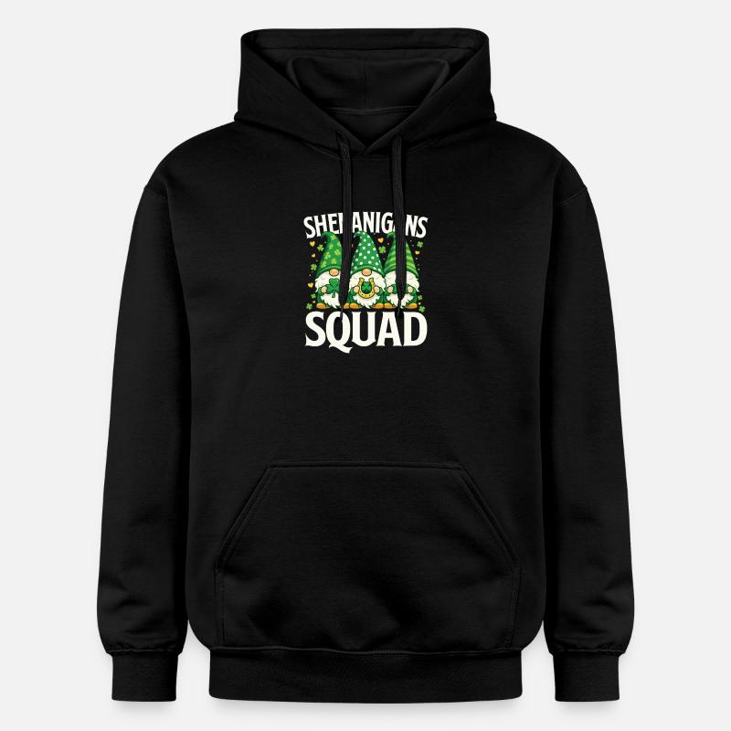 Shenanigans Squad St Patrick’s Irish - Gildan Unisex Softstyle® Midweight Hoodie - black