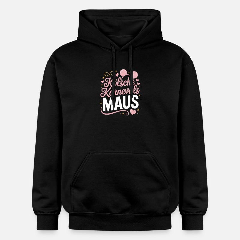 Kölsche Karnevalsmaus Karneval Köln Kölner Maus - Gildan Unisex Softstyle® Midweight Hoodie - Schwarz